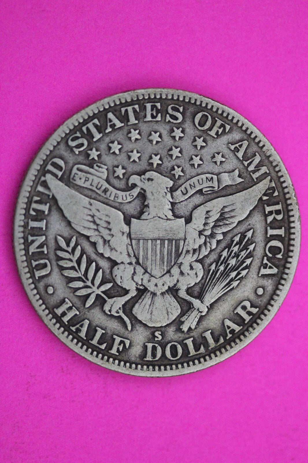 1915 S Barber Liberty Half Dollar Scarce Semi Key Date Silver Old Coin 0028