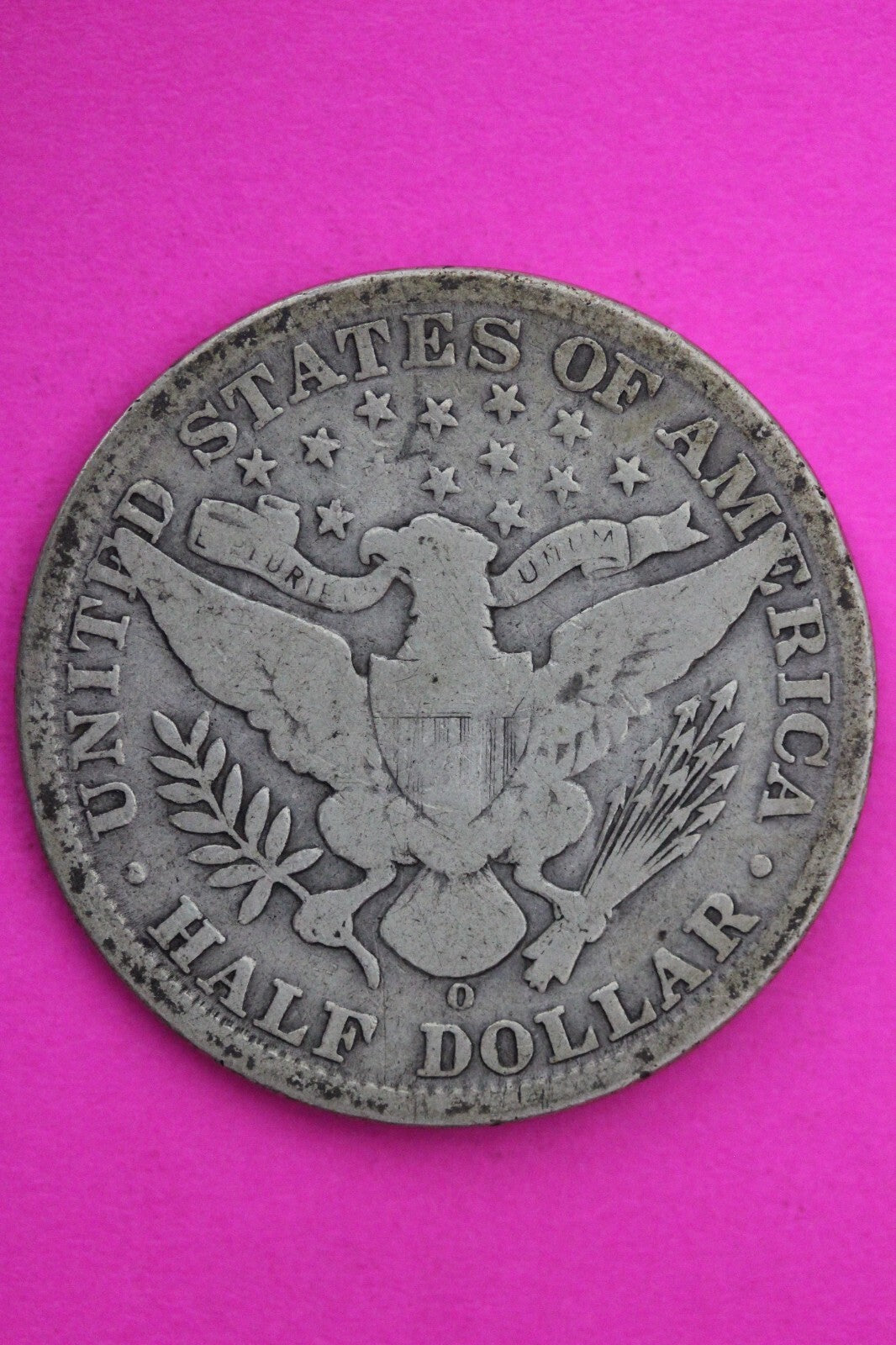 1907 O Barber Liberty Half Dollar Silver Coin Scarce Semi Key Date Genuine 0424N