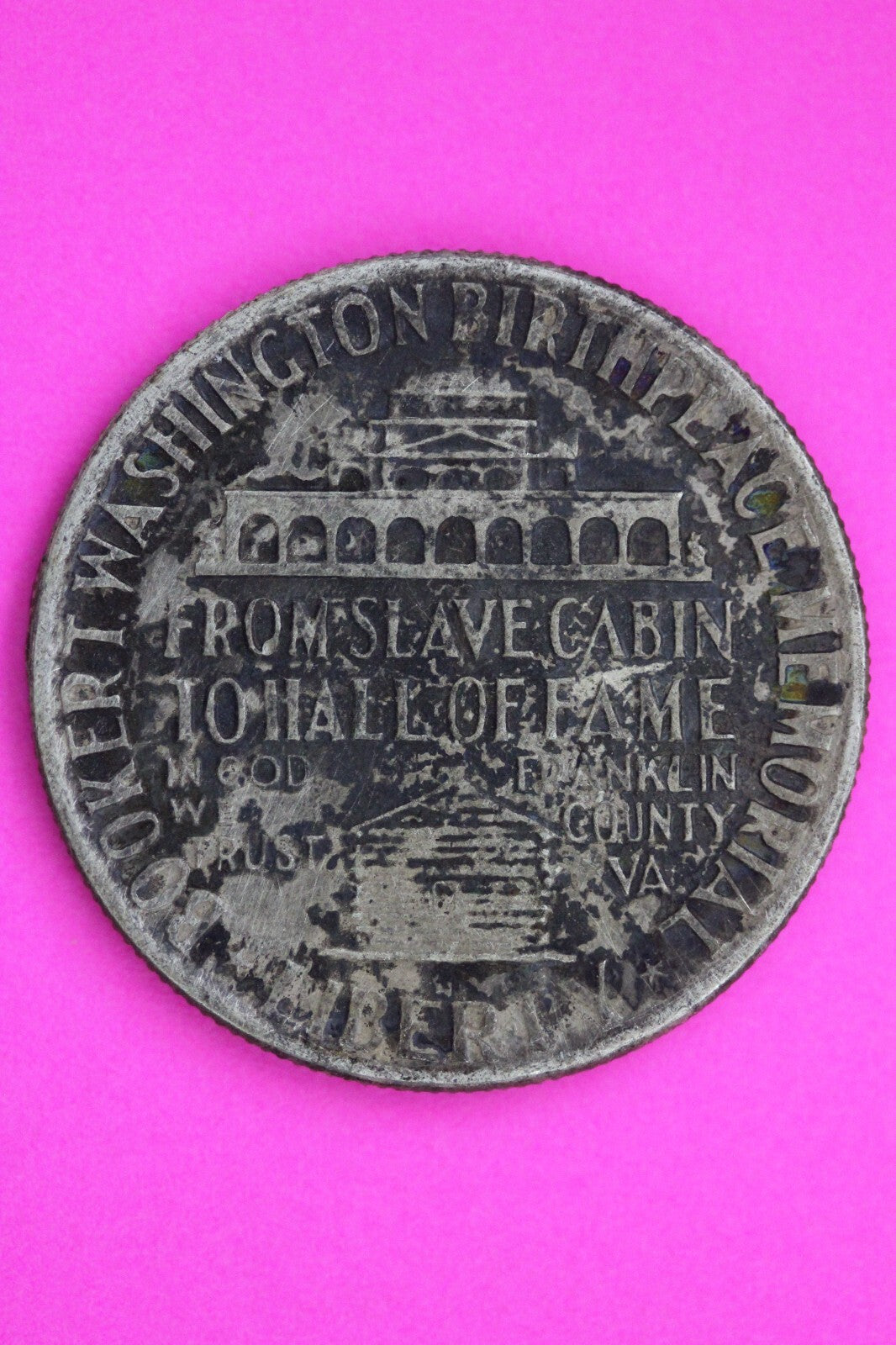 1946 Booker T Washington Commemorative Silver Half Dollar Coin Authentic 0798N