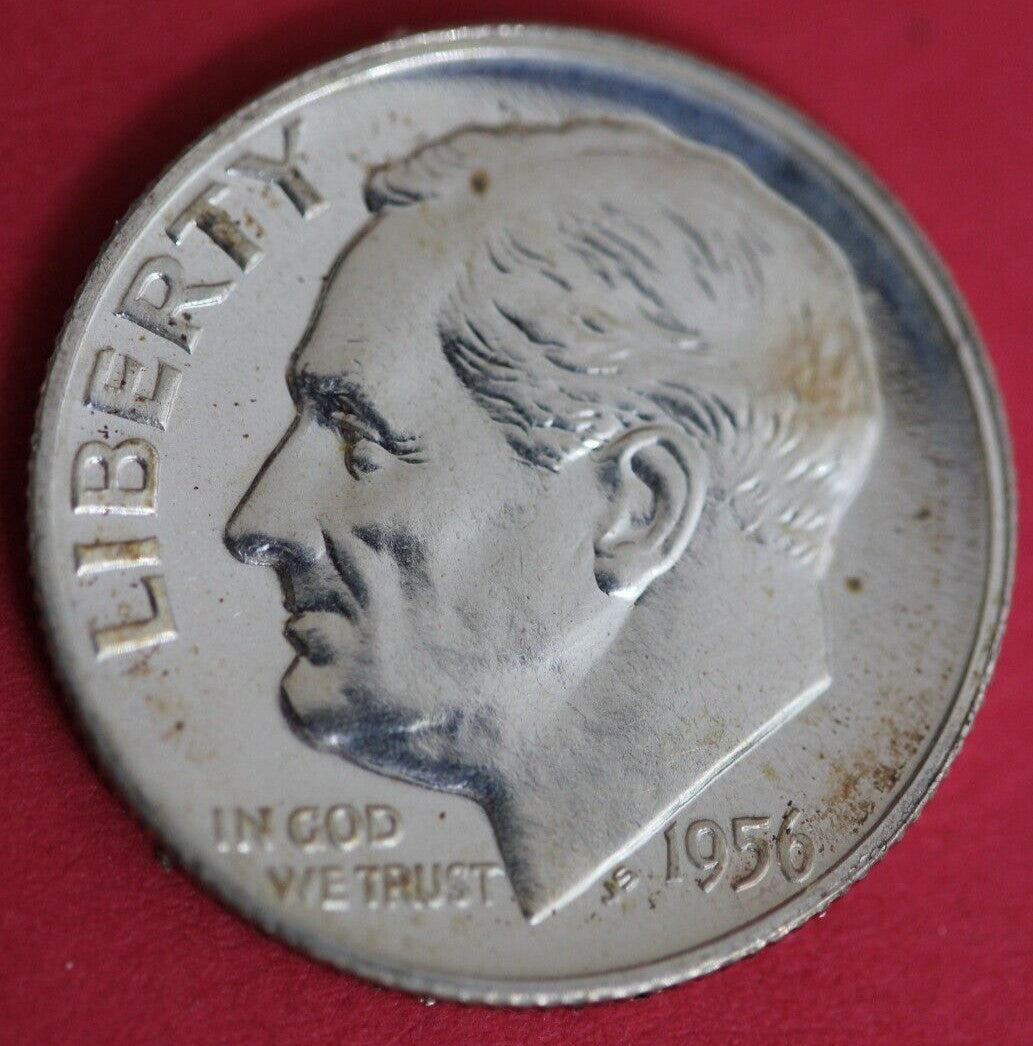 1956 Silver Proof Roosevelt Dime Exact Coin Shown  124
