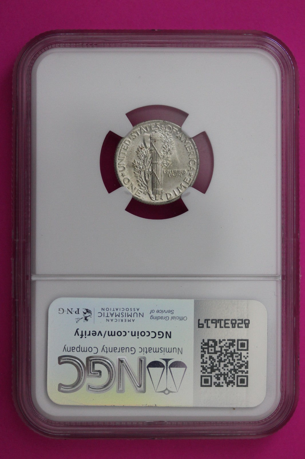 1941 P FB MS 64 Mercury Winged Liberty Dime NGC Certified Graded Authentic 345