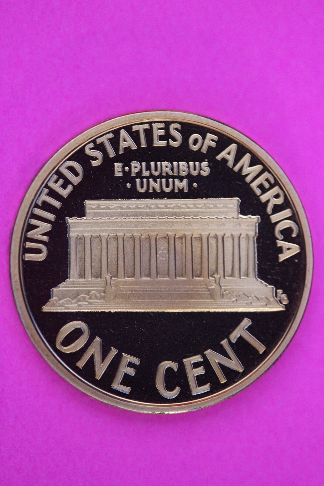Gem Proof 2007 S Ultra Deep Cameo Lincoln Memorial Cent Same Coin In Pics TOM06