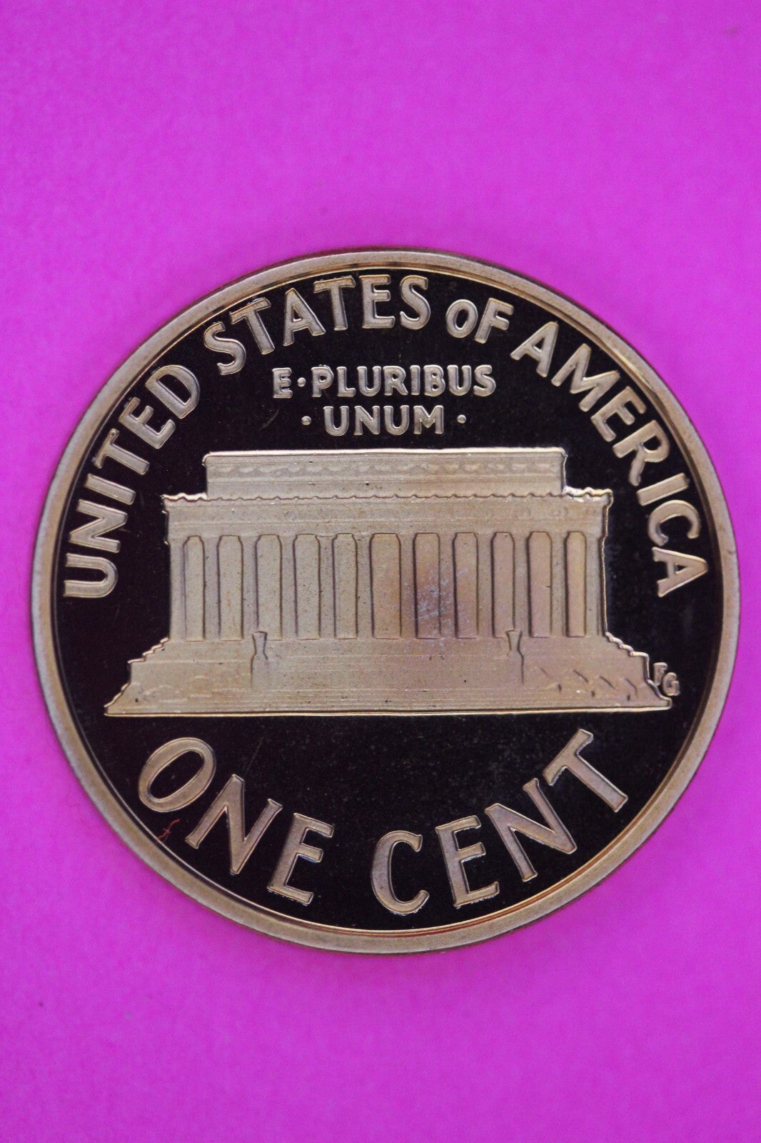 Gem Proof 2007 S Ultra Deep Cameo Lincoln Memorial Cent Same Coin In Pics TOM29