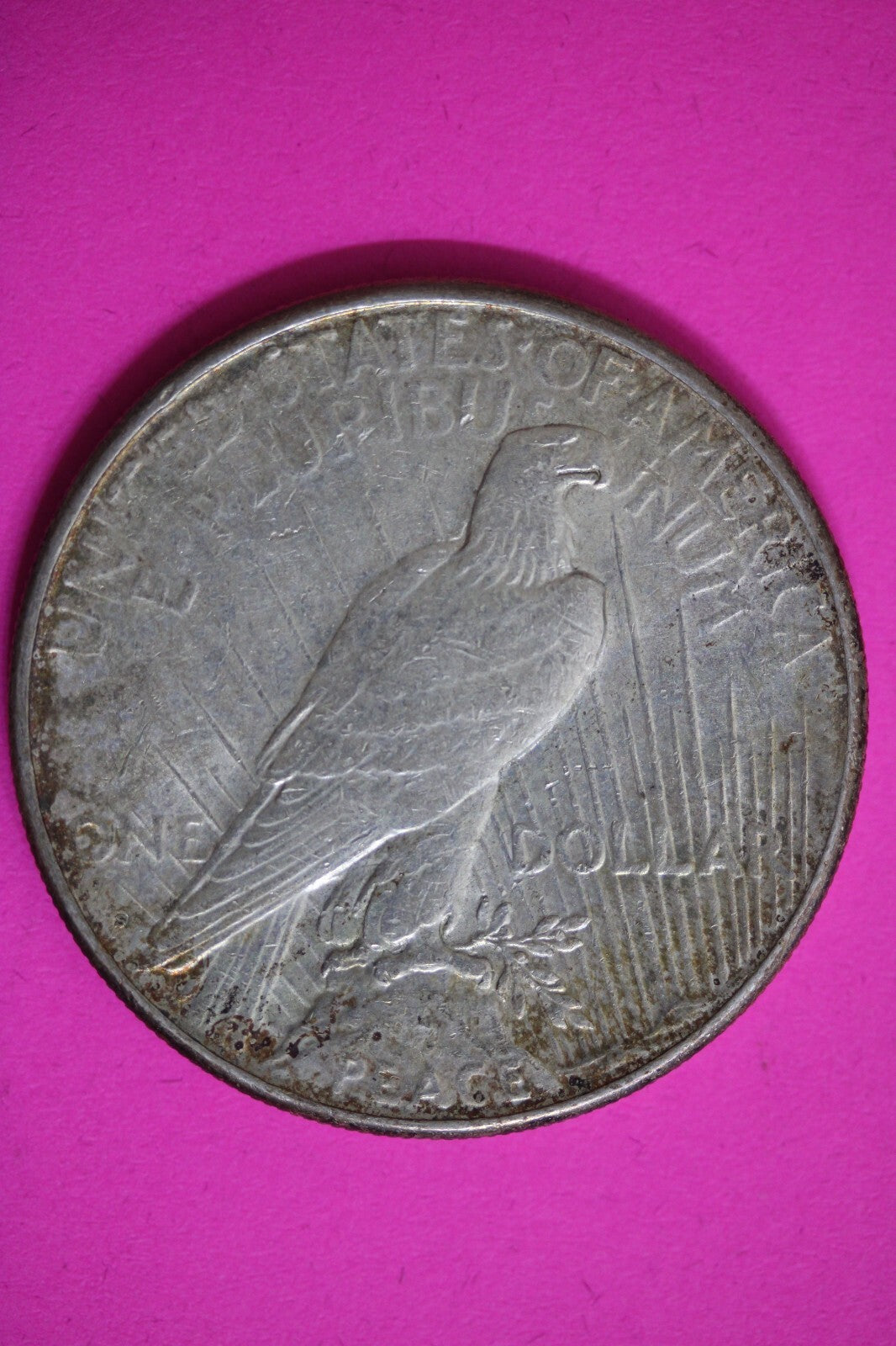 Toned 1923 S Liberty Peace Silver Dollar Exact Coin In Pics Lots Luster 96