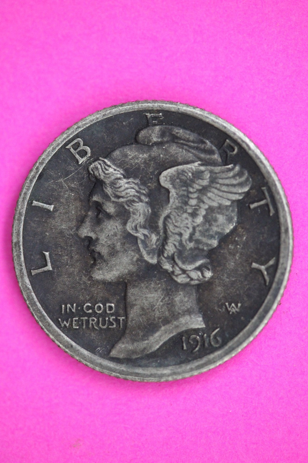 High Grade 1916 P Mercury Liberty Dime Silver Coin Guaranteed Authentic 3011