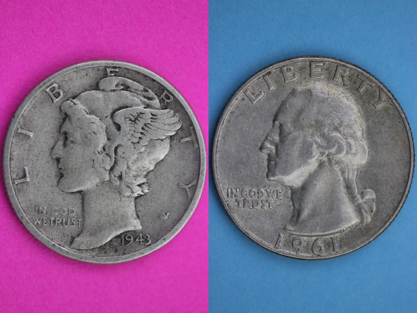 6 Standard Ounces Coin Weight 90% Silver Junk Washington Quarters Mercury Dimes