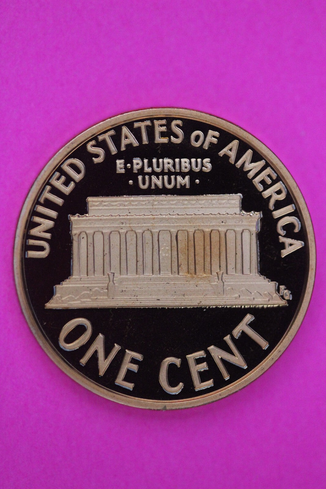 Gem Proof 2007 S Ultra Deep Cameo Lincoln Memorial Cent Same Coin In Pics TOM25