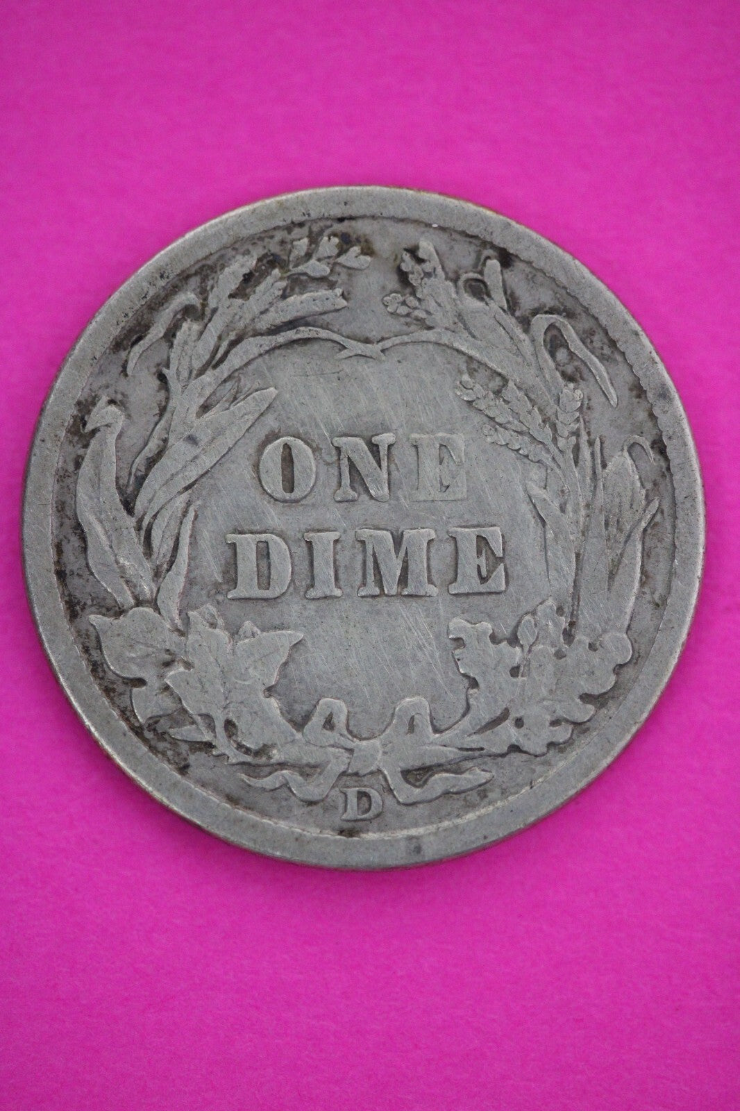 1911 D Barber Liberty Dime Scarce Semi Key Date Silver Coin Denver Mint 27