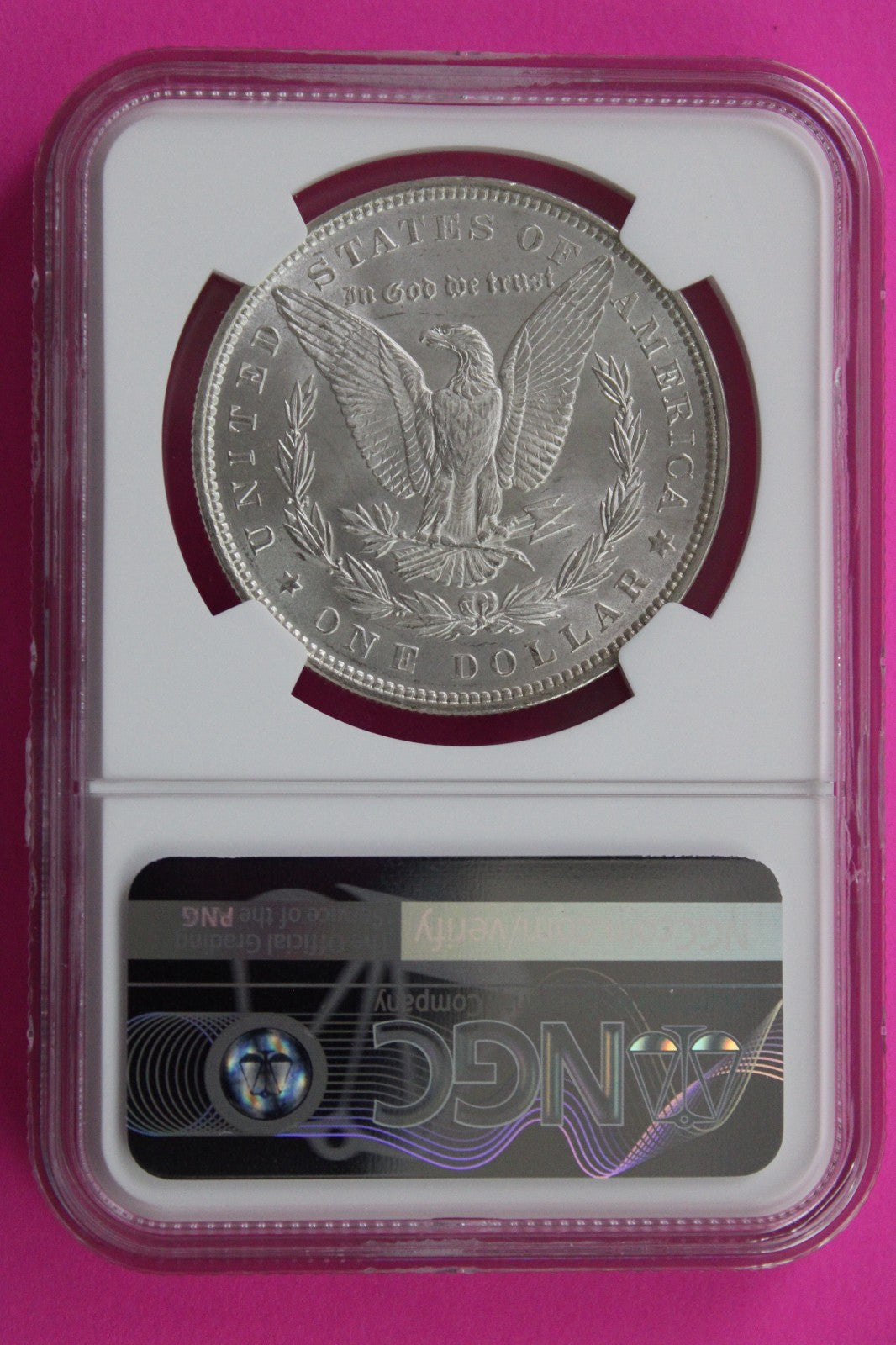 1887 P MS 63 Liberty Morgan Silver Dollar NGC Certified Graded Authentic 805