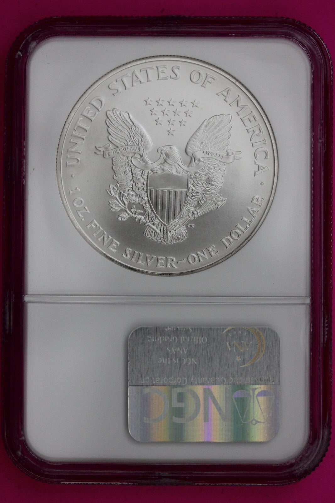 1997 MS 69 Silver Eagle Coin 1 OZ .999 NGC Graded Certified Authentic Slab 469