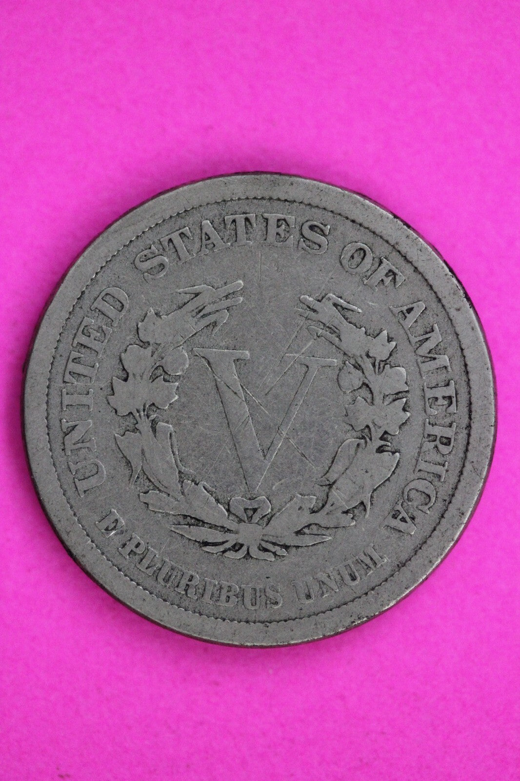 1883 No Cents V Liberty Nickel Guaranteed Authentic & Genuine Coin Free 1528