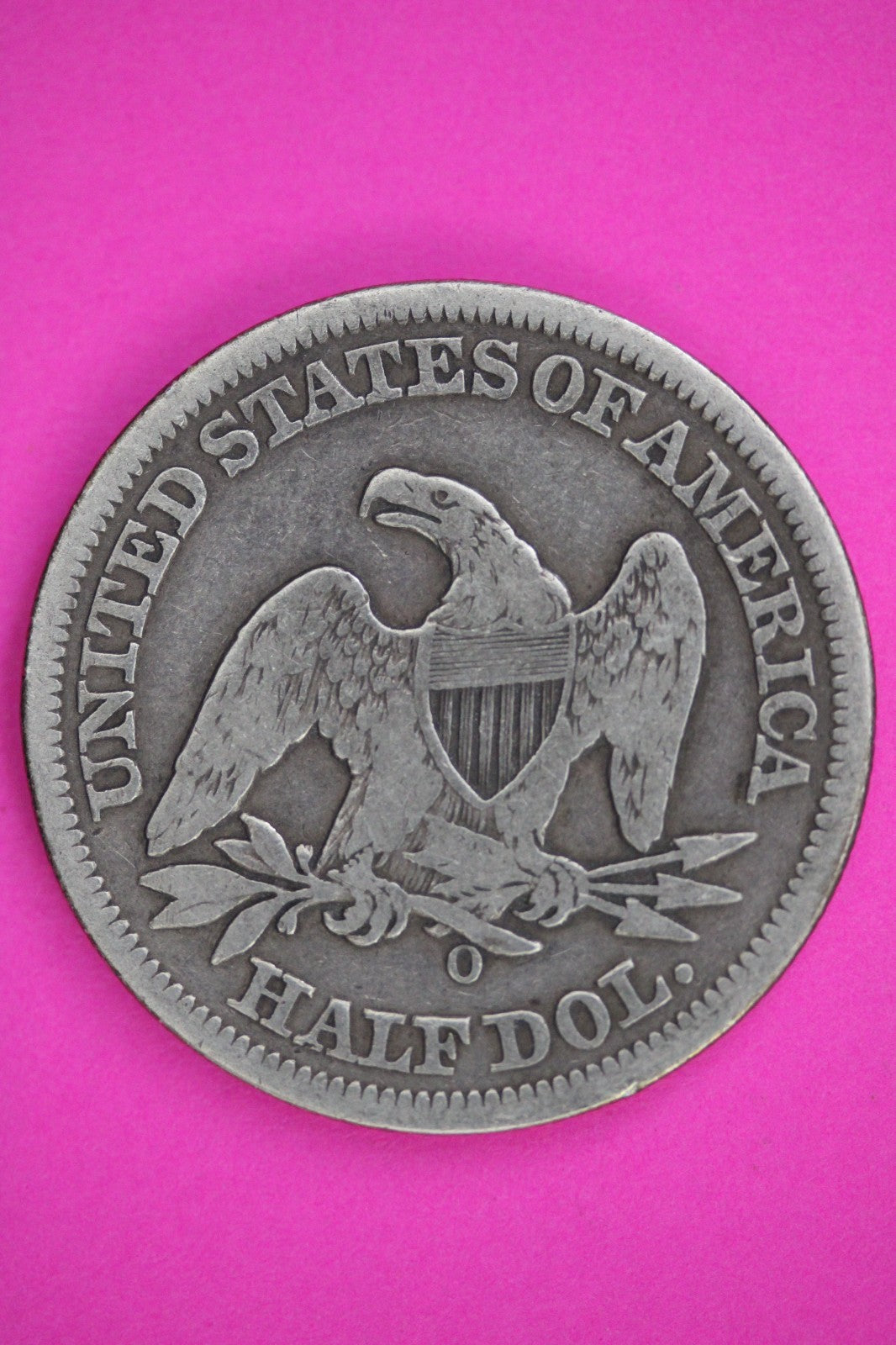 1849 O Seated Liberty Half Dollar Silver Guaranteed Authentic Genuine Coin 2939