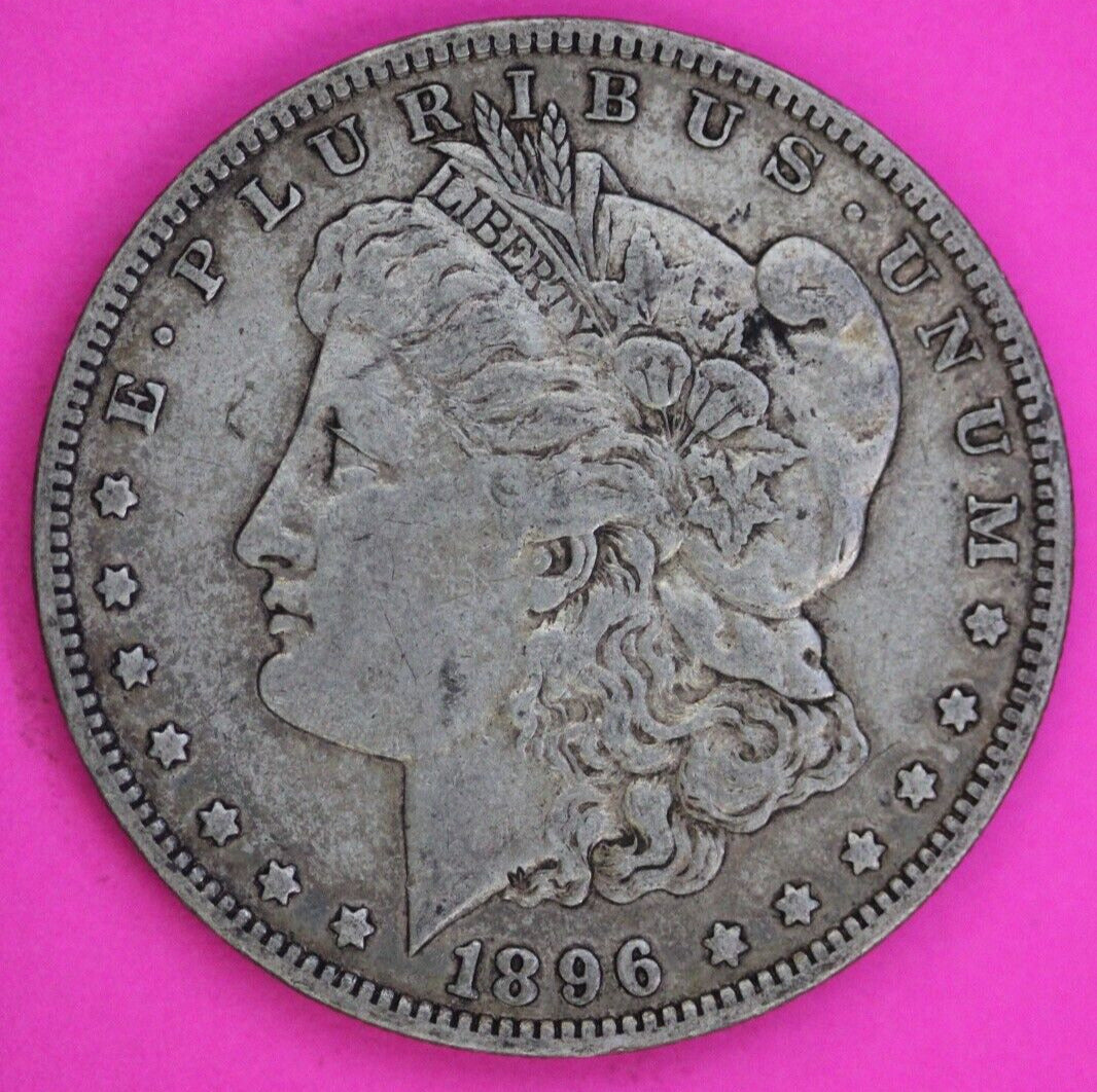 1896 O Morgan Lady Liberty Silver Dollar Key Date Coin New Orleans Mint 396