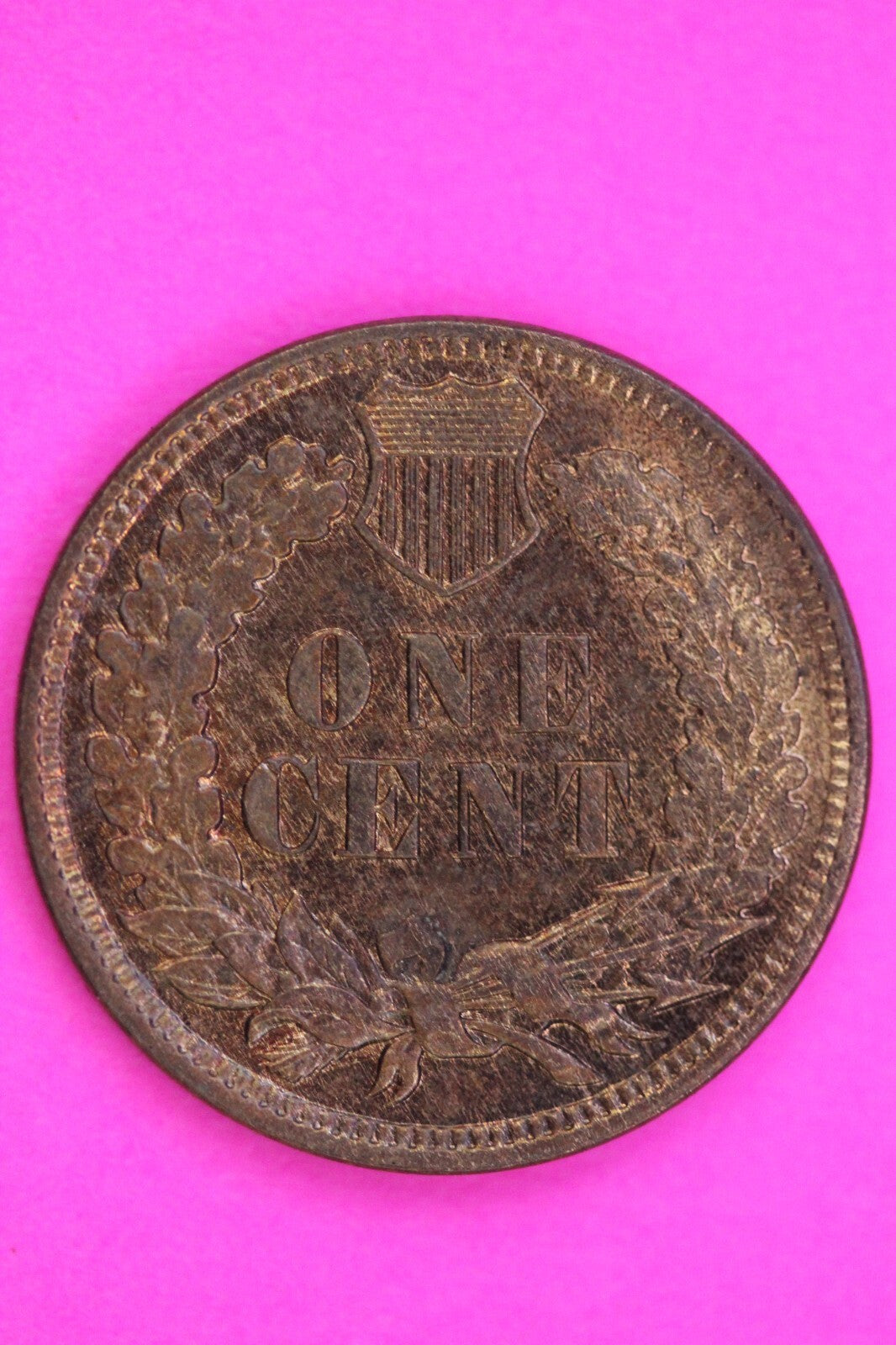 1908 BU Clashed OBV Indian Head Cent Penny High Grade Exact Coin Shown 336