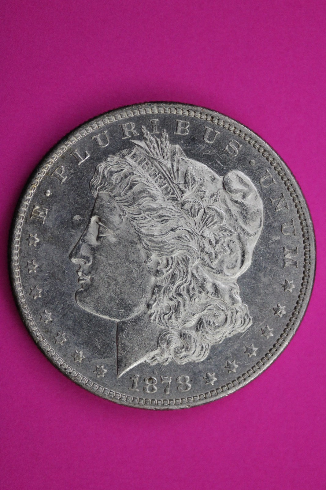 High Grade 1878 S Morgan Liberty Silver Dollar Guaranteed Authentic Coin 1649