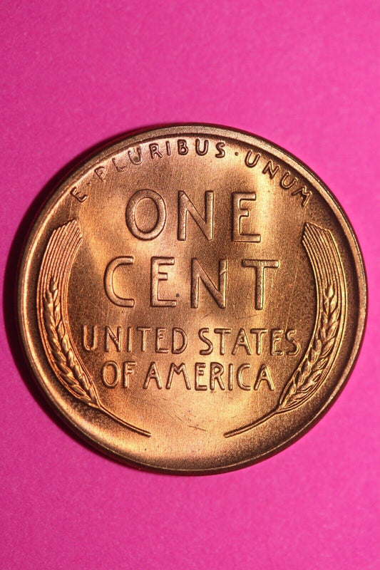 Gem Brilliant Uncirculated 1951 D Wheat Cent Lincoln Same Red Coin In Pics TOM06