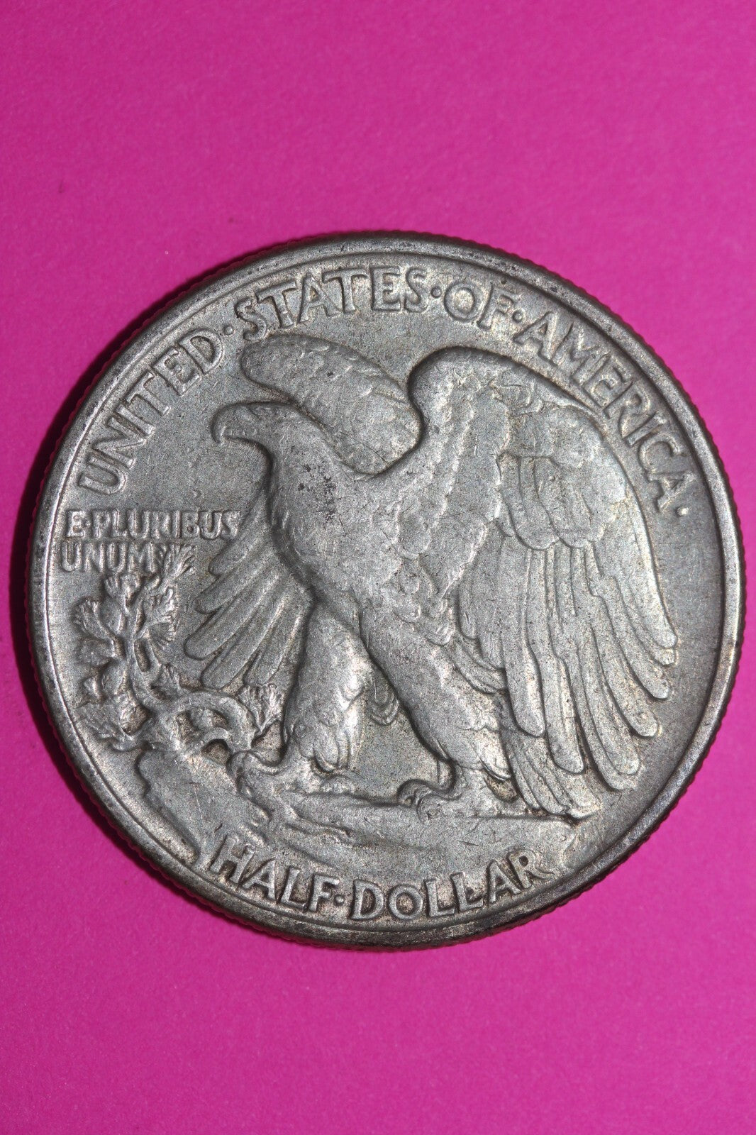 1945 P Missing Designors Initials Walking Liberty Silver Half Dollar Coin  1120