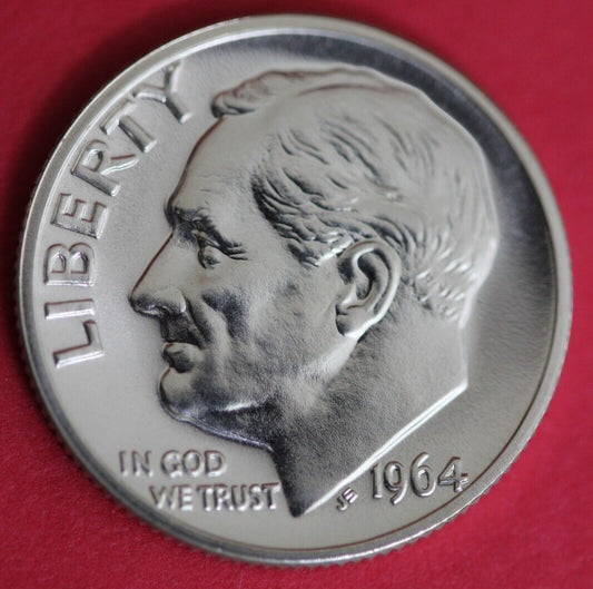 1964 Silver Proof Roosevelt Dime Exact Coin Shown 10