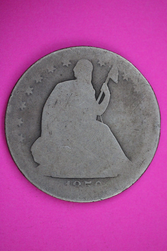 1850 O Seated Liberty Half Dollar Silver Exact Coin Shown Low Grade Filler 2801