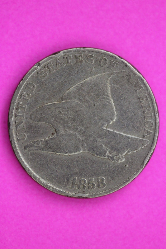 1858 Flying Eagle Cent Penny Guaranteed Authentic & Genuine Free Shipping 1320