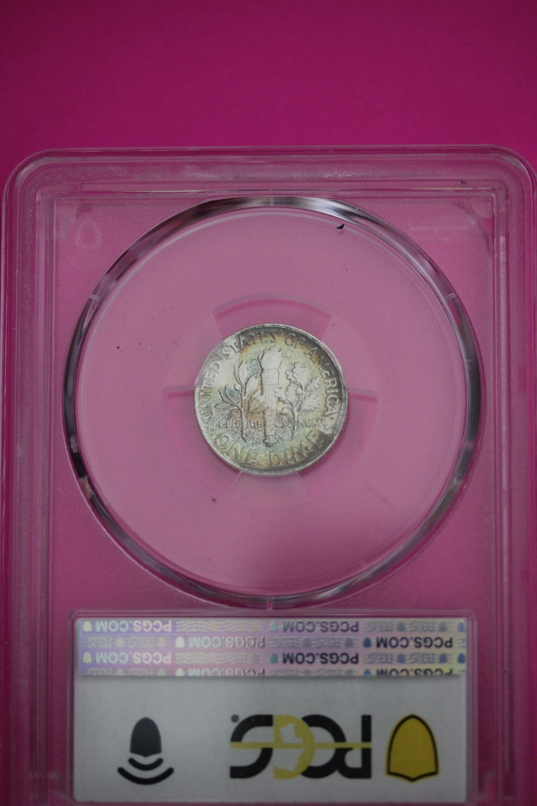 Toned 1964 P MS 66 Silver Roosevelt Dime PCGS Certified Graded Authentic 530