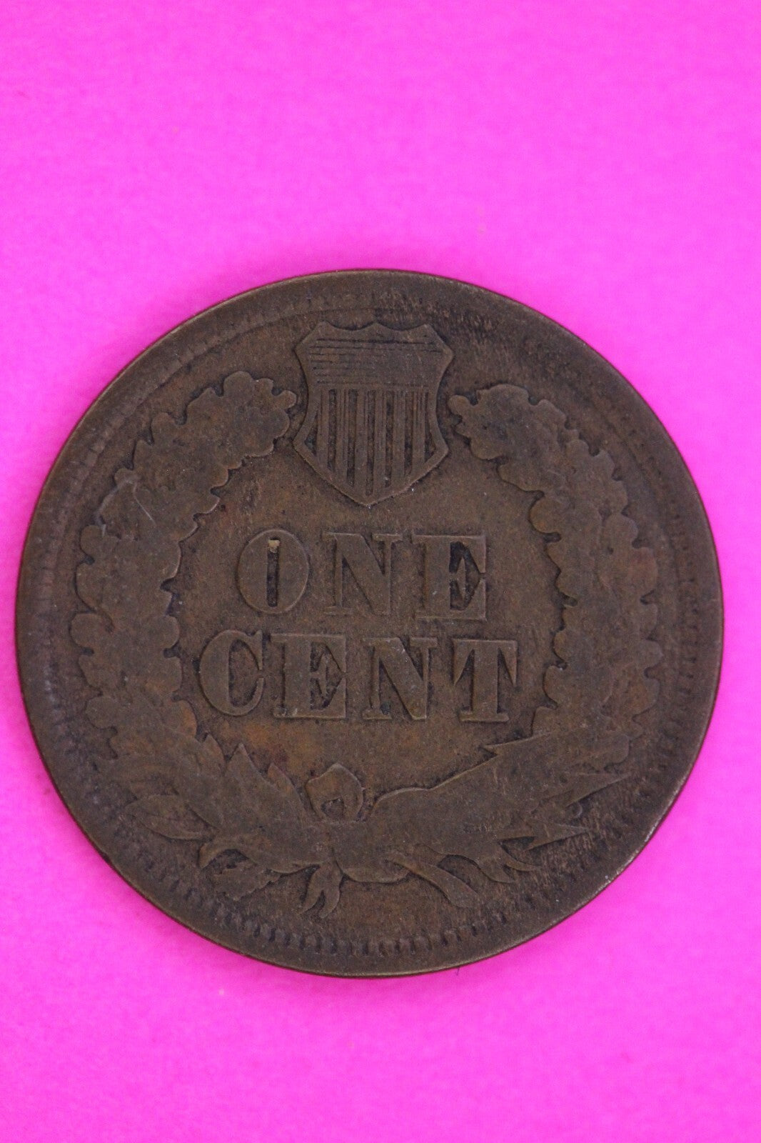 1865 Fancy 5 Indian Head Cent Penny Scarce Early Type Exact Coin Shown 329