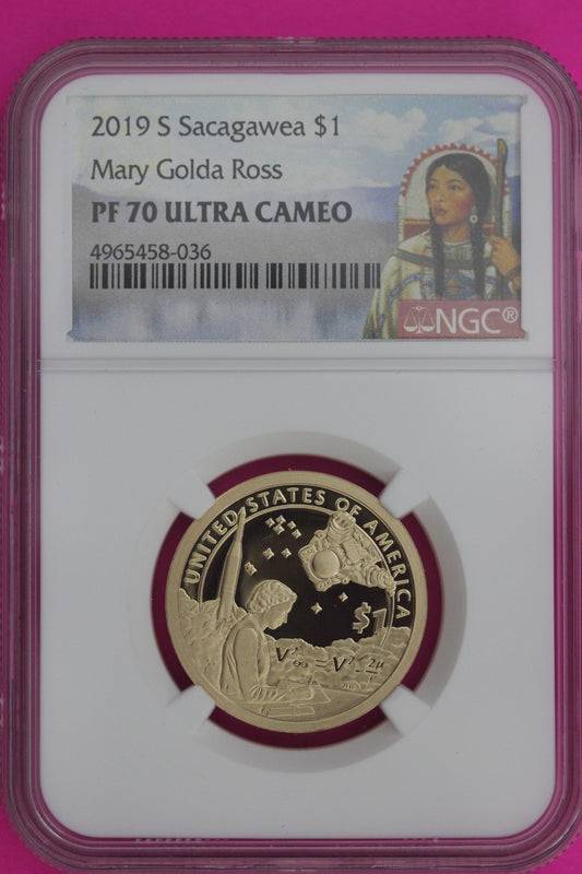 2019 S PF 70 Sacagawea Dollar Native American NGC Certified Authentic Slab 999