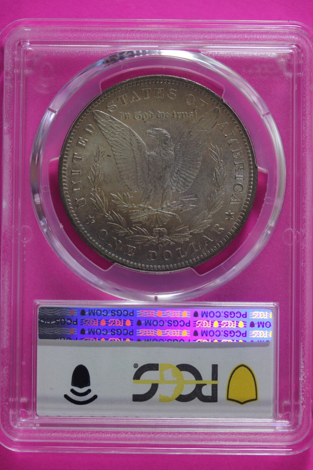Nicely Toned 1884 O MS 63 Liberty Morgan Silver Dollar PCGS Certified Slab 750