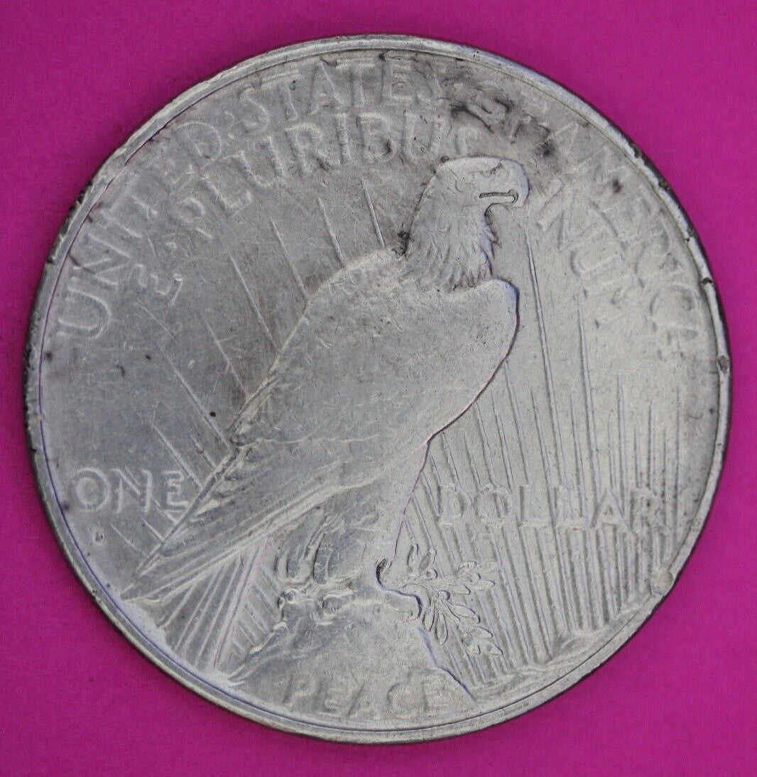 1934 D Liberty Peace Silver Dollar Scarce Semi Key Date Coin Denver 105