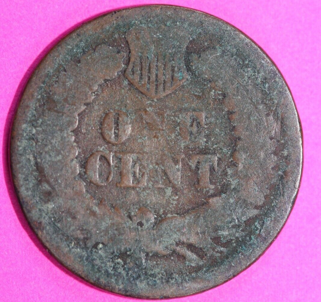 1865 Indian Head Cent Penny Scarce Early Type Coin Exact Coin Pictured 133