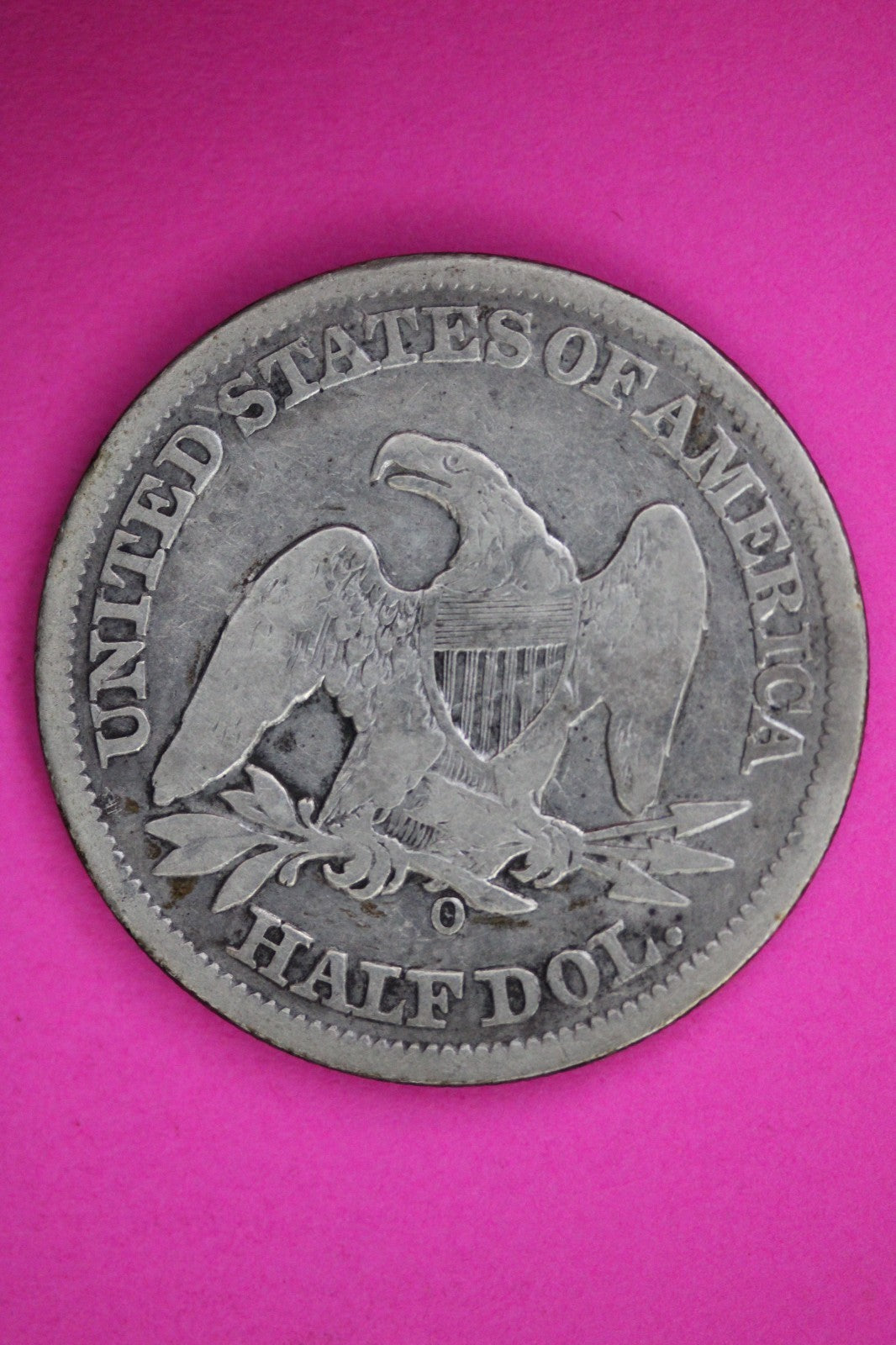 1858 O Seated Liberty Half Dollar Silver Guaranteed Authentic Genuine Coin 2906