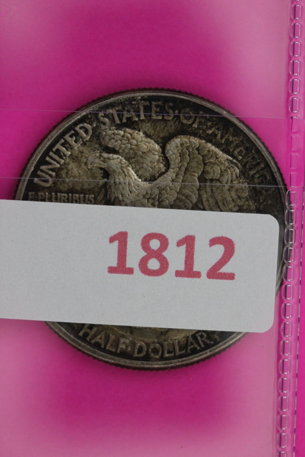 Toned High Grade 1942 P Walking Liberty Walker Half Dollar Coin Authentic 1812