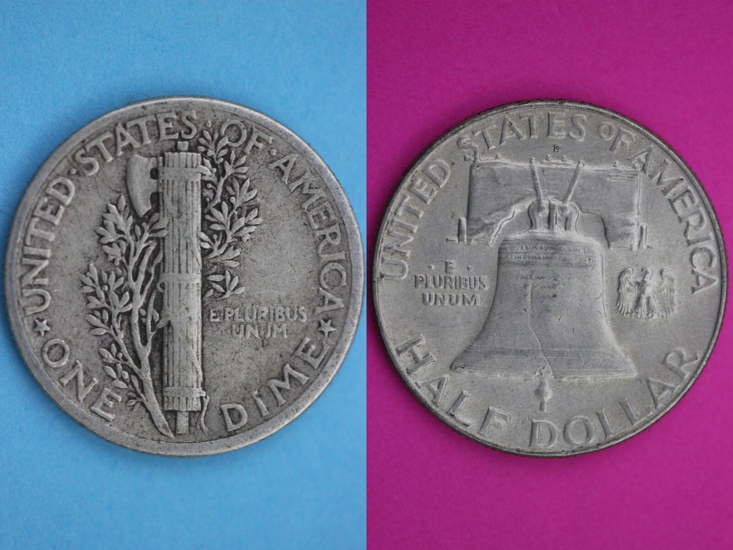 6 Standard Ounces Coin Weight 90% Silver Junk Franklin Halves & Mercury Dimes