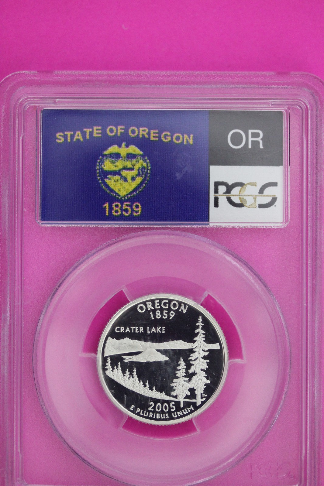 2005 S PF 69 Oregon Silver State Quarter PCGS Certified Authentic Genuine 241
