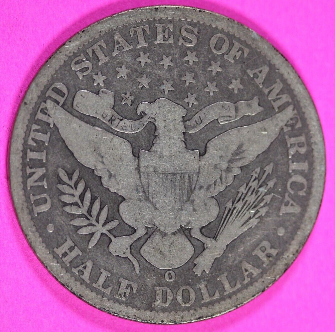 1900 O Barber Liberty Half Dollar Scarce Semi Key Date Coin New Orleans 279