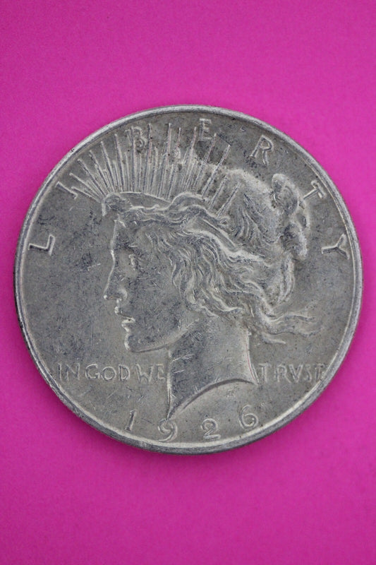 High Grade 1926 S Liberty Peace Silver Dollar San Francisco Semi Key Coin 136