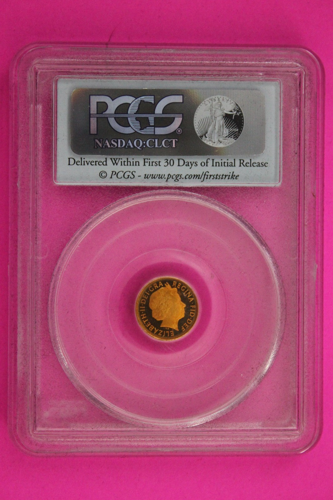 2012 Gem Proof Great Britain 1/4 Soverign .059oz AGW Gold Coin PCGS COA 6117
