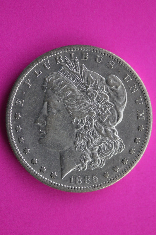 Hi Grade 1885 S Morgan Lady Liberty Rare Date Silver Dollar Authentic Coin 0384N