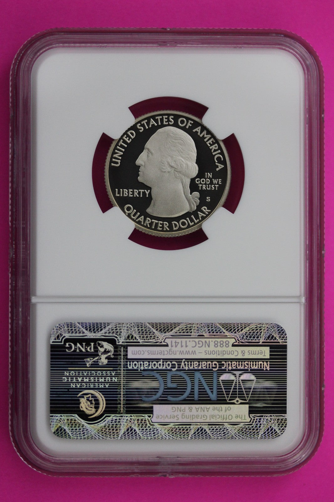 2010 S PF 70 Clad Quarter Hot Springs Park ATB NGC Graded Certified Slab 490