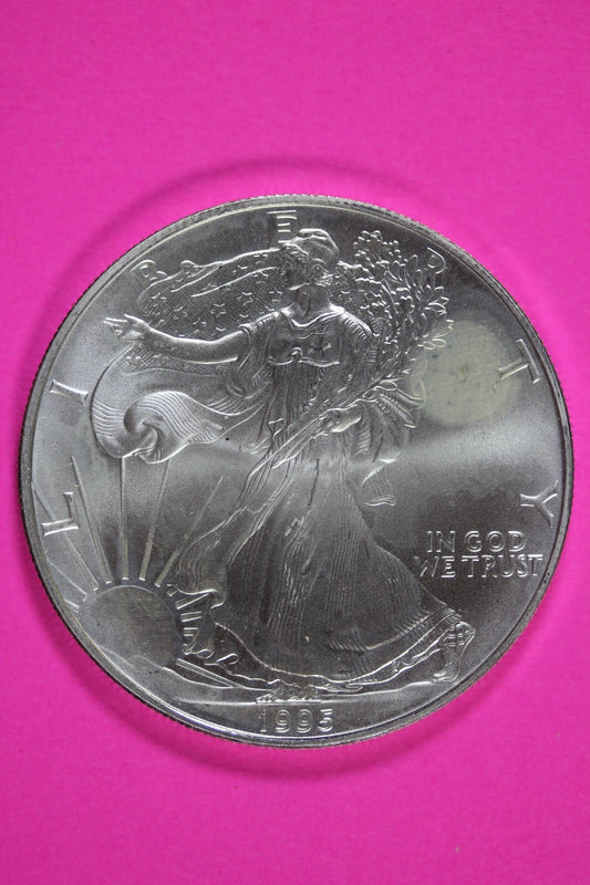Key Date 1995 BU American Silver Eagle Key Date 1 Ounce 999 Exact Coin Shown 111