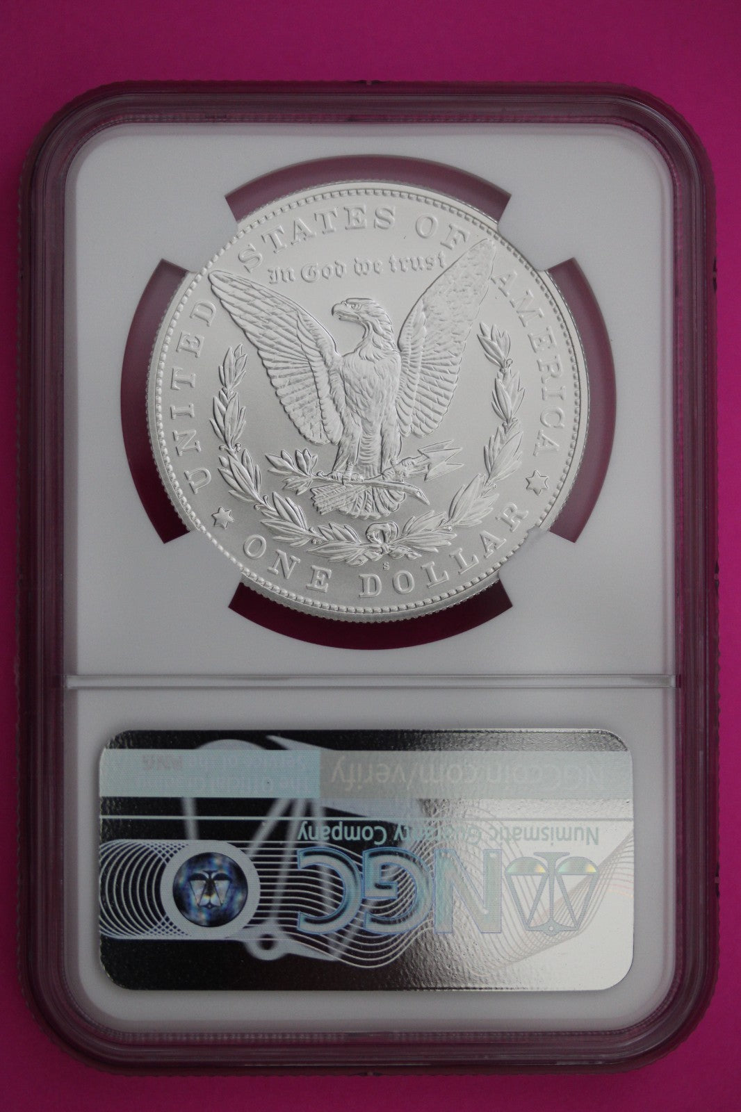 2021 S MS 70 Morgan Silver Dollar NGC Authentic Certified Graded Coin Slab 150