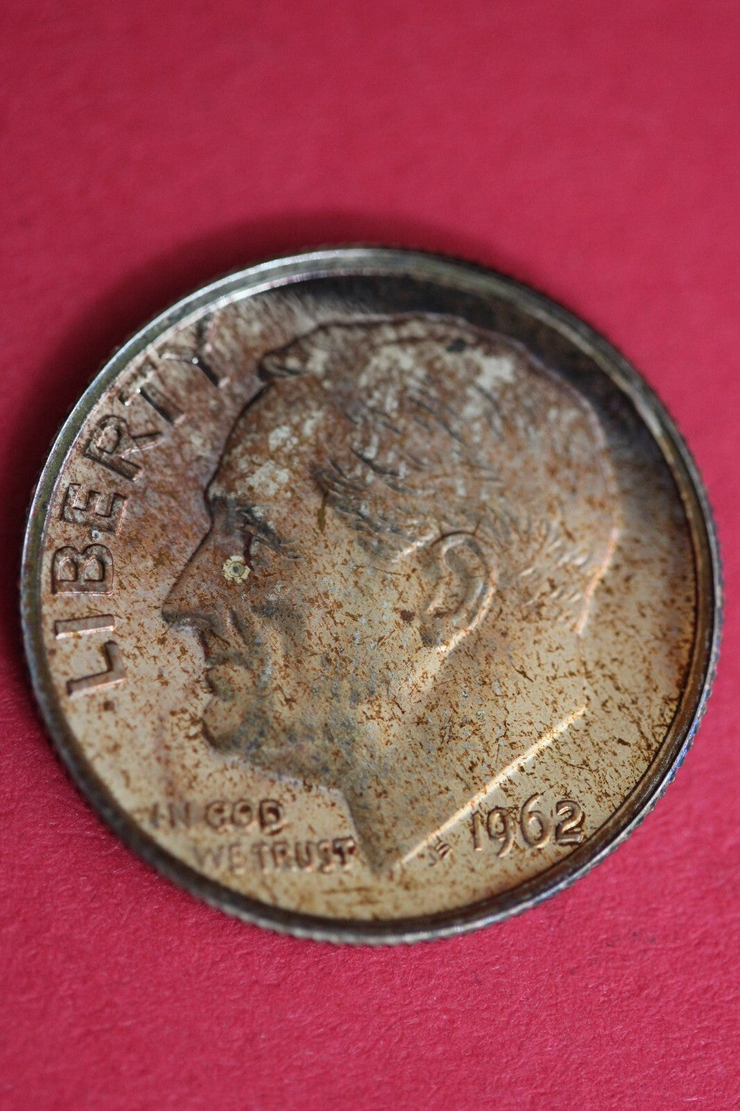 Toned 1962 Silver Proof Roosevelt Dime Exact Coin Shown  64