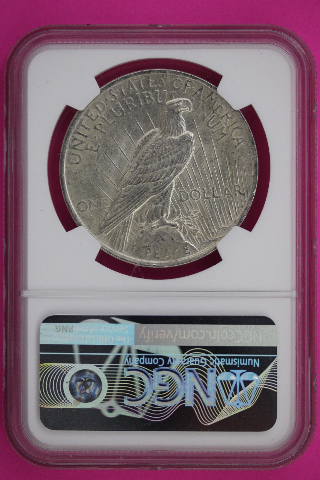 1923 P MS 60 Liberty Peace Silver Dollar NGC Certified Graded Authentic 558