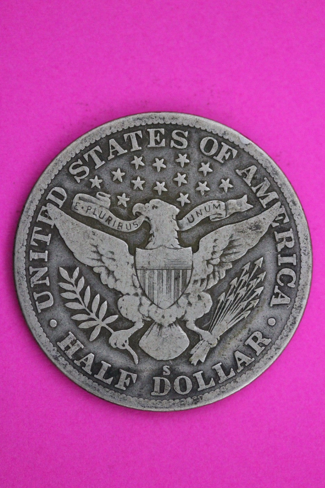 1914 S Barber Liberty Silver Half Dollar Guaranteed Authentic Genuine Coin 2327