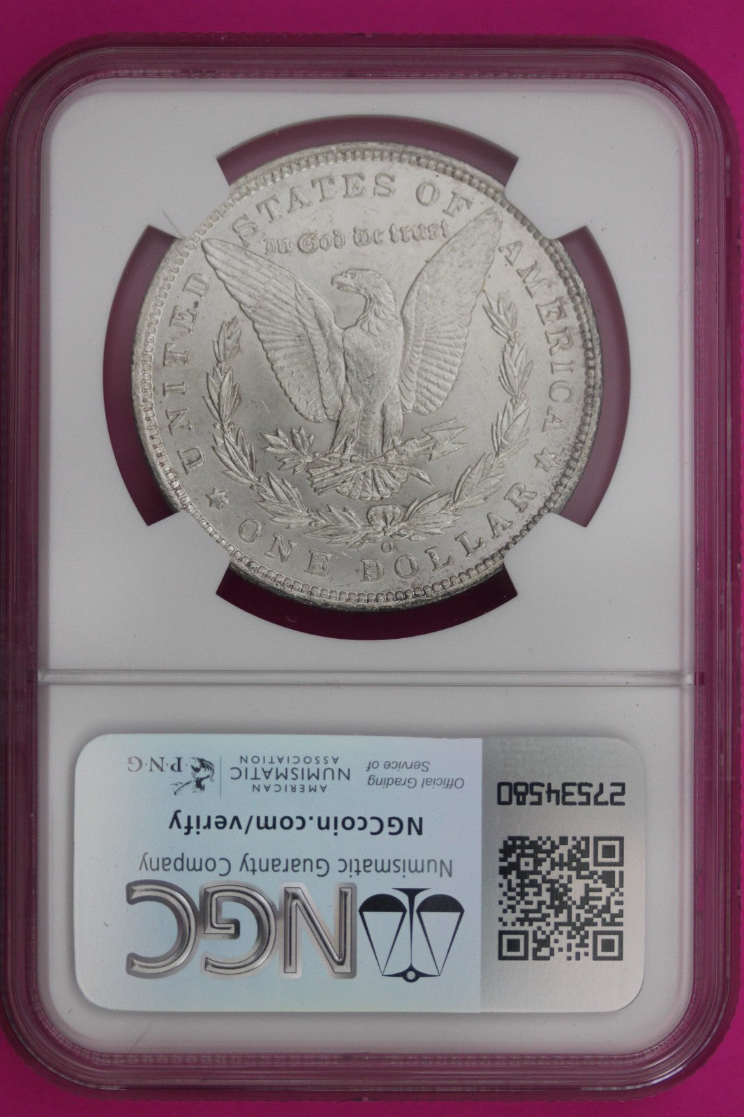 1900 O MS 63 Liberty Morgan Silver Dollar NGC Certified Graded Authentic 273