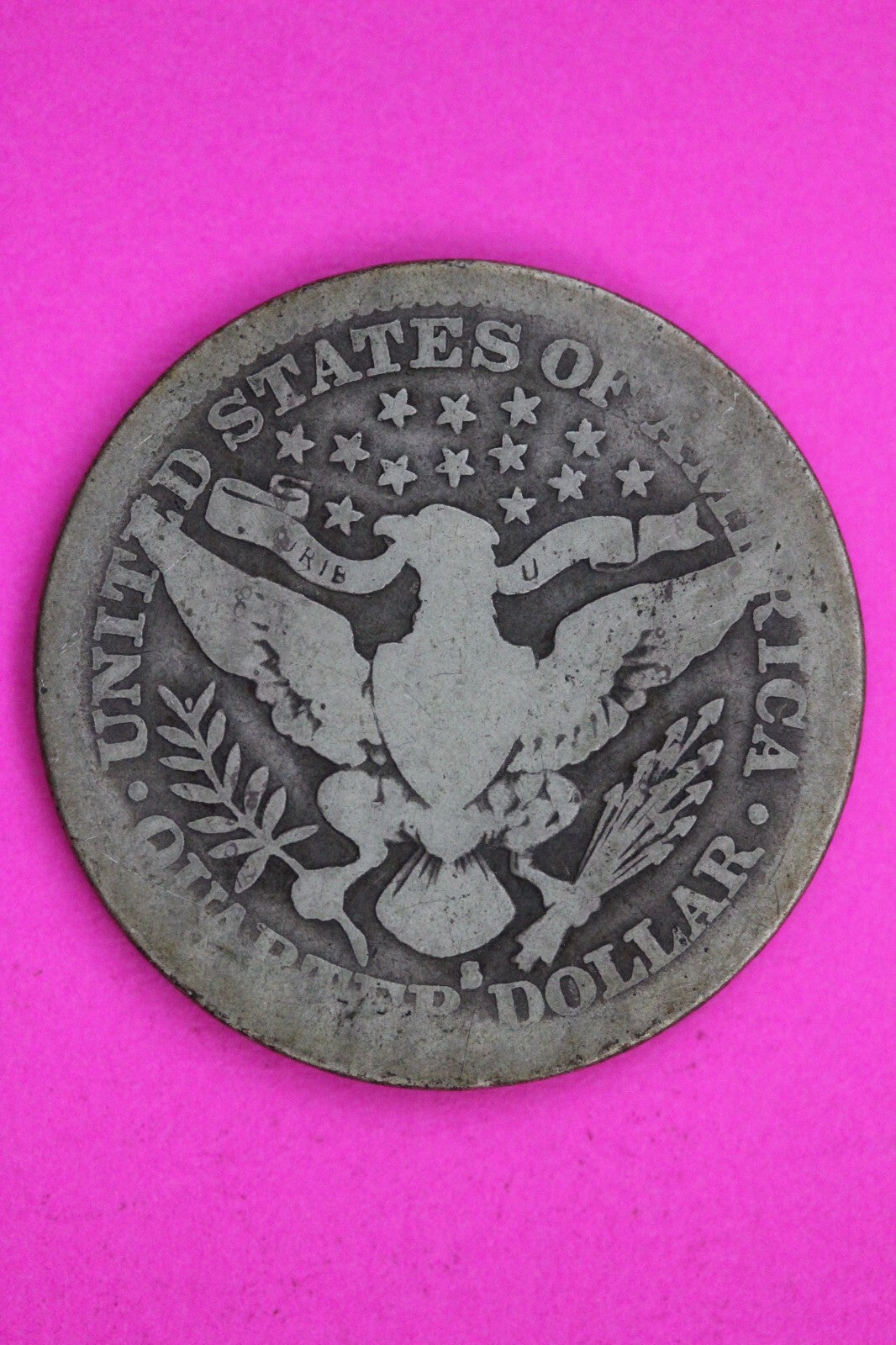 1914 S Barber Liberty Silver Quarter Guaranteed Authentic & Genuine Coin 1384