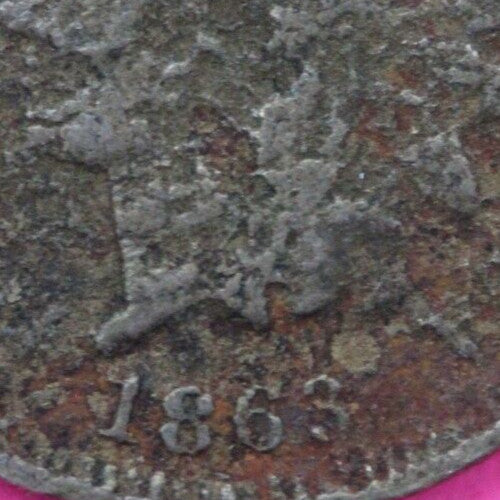 1863 Copper Nickel Indian Head Cent Penny Exact Early Type Coin Pictured 146