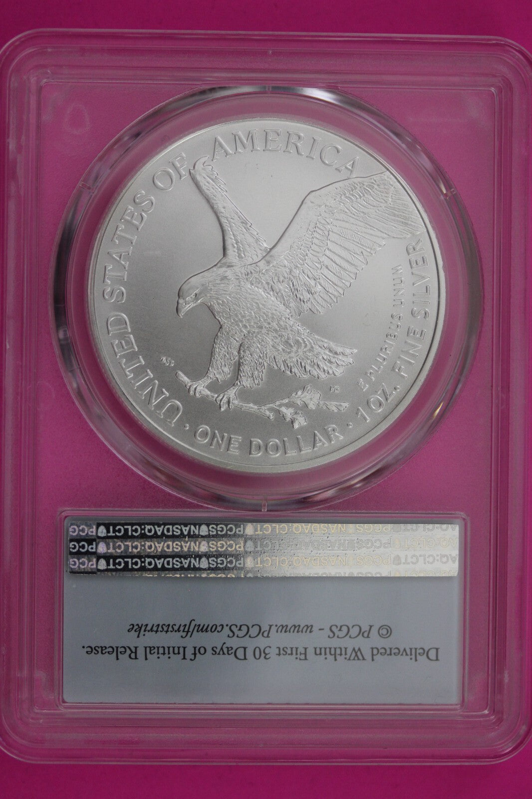 2022 MS 70 Silver Eagle Coin 1 OZ .999 PCGS Certified Graded Authentic Coin 576