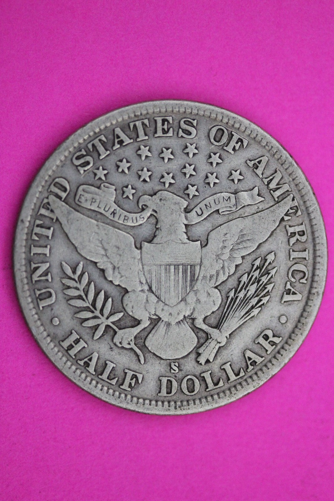 1907 S Barber Liberty Half Dollar Scarce Semi Key Date Silver Old Coin 0029
