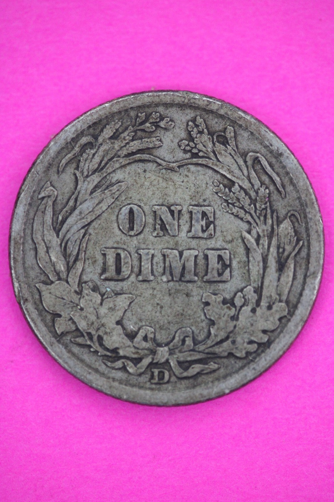 1912 D Barber Liberty Dime Scarce Semi Key Date Silver Coin Denver Mint 132